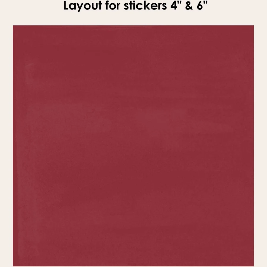 Quadrostyle Zellige in Carriage Red Tile Stickers