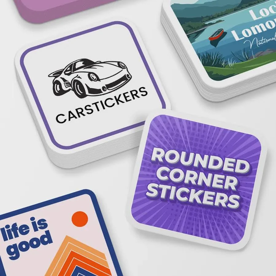 Rounded Corner Stickers