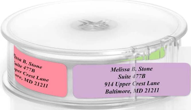 Current Labels Bright Basic Return Address Label Rolls
