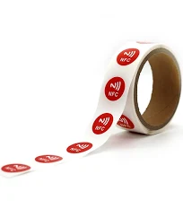 Custom Printing Iso14443a Nfc Social Media Epoxy Tag Phone Stickers Rewritable Nfc Tag