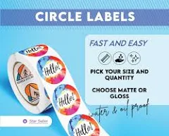 Labels - Choose Your Size | Matte or Glossy Laminated Stickers | Oil and Water Resistant | | Small Business Sticker | Logo