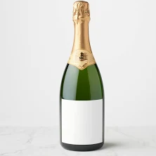White Sparkling Wine Bottle Label