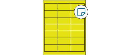 2.66 X 1.375 Fluorescent Yellow …