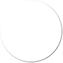 White Solid Label 3" Circle Ultra Removable 500/ Roll