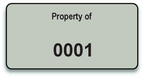 Aluminum Foil Asset Tags Code