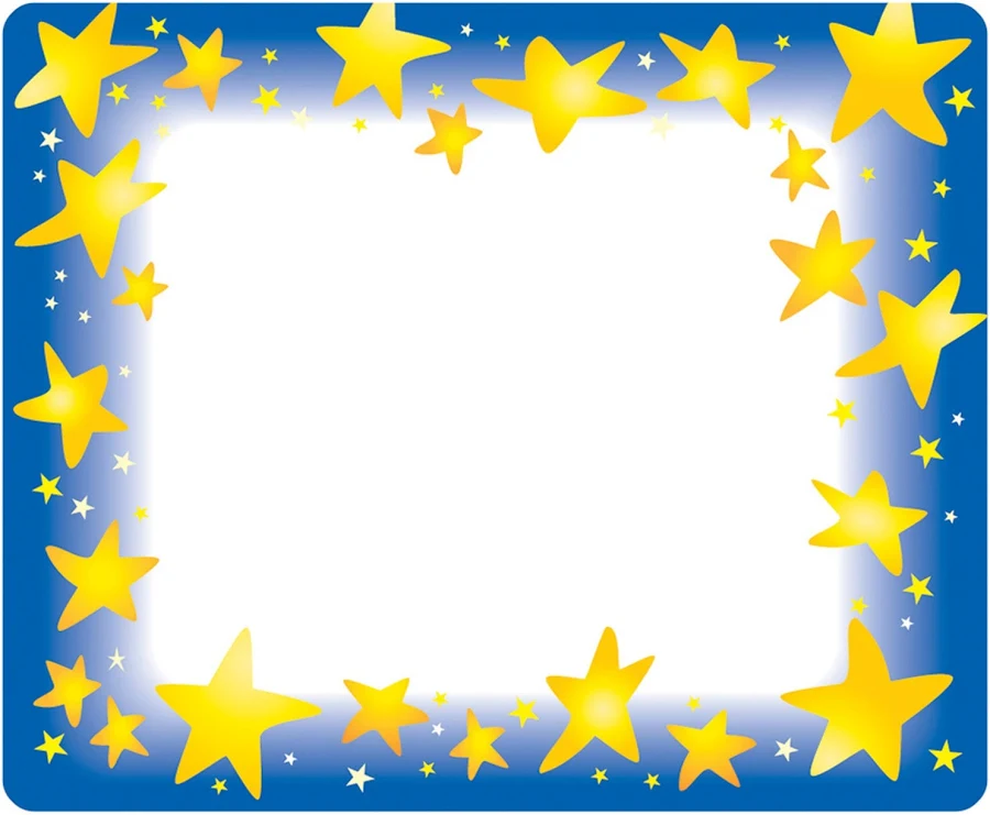 Trend Star Bright Self-Adhesive Name Tags