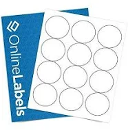 Online Labels 2.5 Inch Round Labels Pack of 300 Circle Stickers