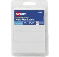 Avery Multi-Use Labels 1 inch x 3 inch
