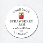 Custom Jam Canning Labels, Homemade from the Kitchen of Labels for Jam Jars, Small Business Labels, Strawberry Jam or Jelly Stickers