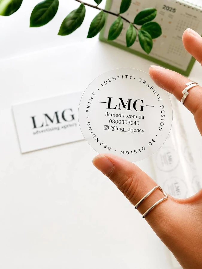 Custom Clear Label Stickers, Personalized Business Logo Stickers, Transparent Packaging Labels