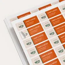 Bulk Custom Labels Printing - 100 Labels on Sheet Any Designs