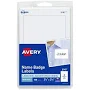 printable Adhesive Name Badges, 3.38 X 2.33, White, 100/pack | Bundle of 5 Packs