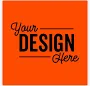 Custom Full Color 3" Square Roll Labels (Roll of 500) - Orange - 1-Color Text or Art Design