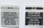 White Hand Wash Separately Woven Clothing Sewing Garment Care Label Tags