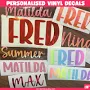 Custom Vinyl Stickers, Personalised Name Stickers, Personalised decals, Custom decals for School, Wedding, Birthday, Phone, Water Bottles.