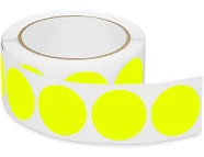 Uline 1 1/2" Removable Adhesive Circle Labels