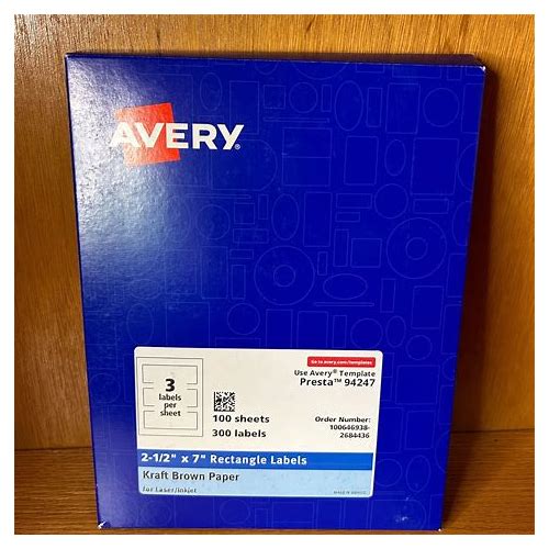 Avery 94247 Kraft Paper Labels 2…