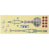 Sewacc 1Pack Guitar Self-adhesive Sticker Assorted Color PVC Creative Design for