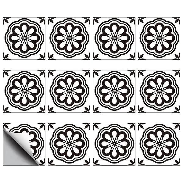 Waterproof PVC Tile Stickers for Kitchen Bathroom Waterprrof Wall Tiles