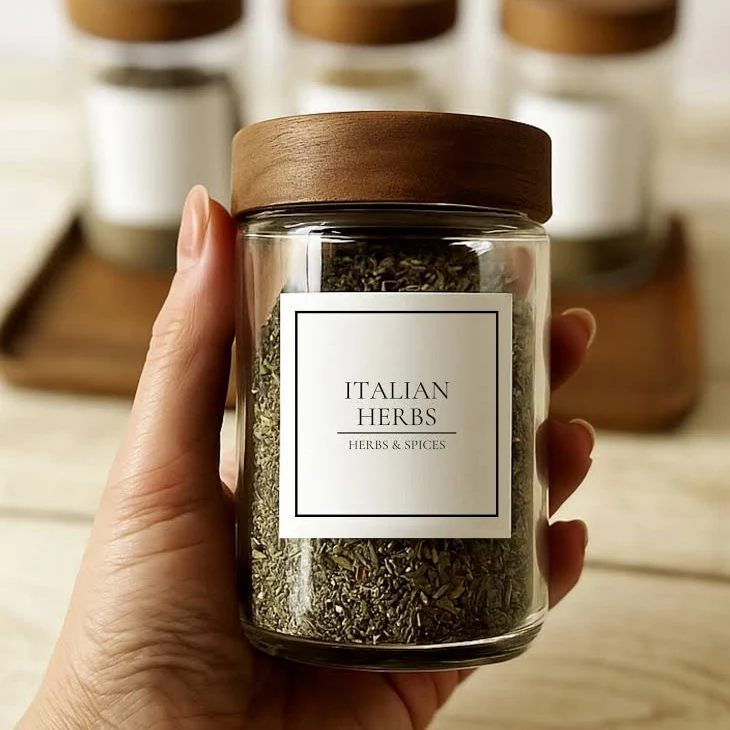 Personalised Herbs and Spice Jar Labels