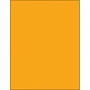8 1/2 x 11" Fluorescent Orange Rectangle Laser Labels