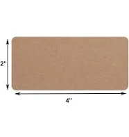 Betterbee Brown Kraft Paper Small Rectangle Custom Honey Jar Labels