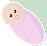 'Cute Baby Girl' Premium Vinyl Decal Sticker – Waterproof, Durable & Easy To App