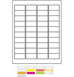 Custom White Vinyl Laser Labels