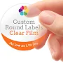 Custom Round Label Clear Film