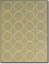 Gold Foil Labels - 1 5/8" Round - (Inkjet Printers Only) 1000 Sheets