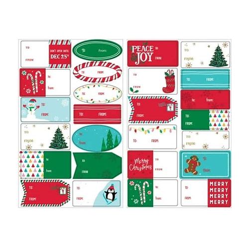 Christmas Gift Adhesive Labels M…