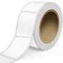 2 x 3 Inch Roll of Rectangle Labels - Tear Resistant with High Gloss Film Layer - Clear - 125 Pack
