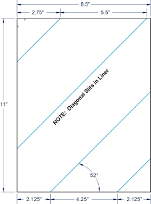 Compulabel 313053,Full Sheet Label Diagonal Slits For All Laser & Inkjet Printers