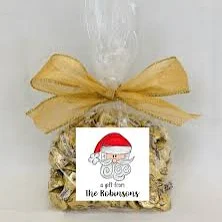 Christmas Gift Label With Name Stickers, Custom Present Name Label Stickers, Editable Name Gift Tag Stickers, Personalized Name Gift Sticker