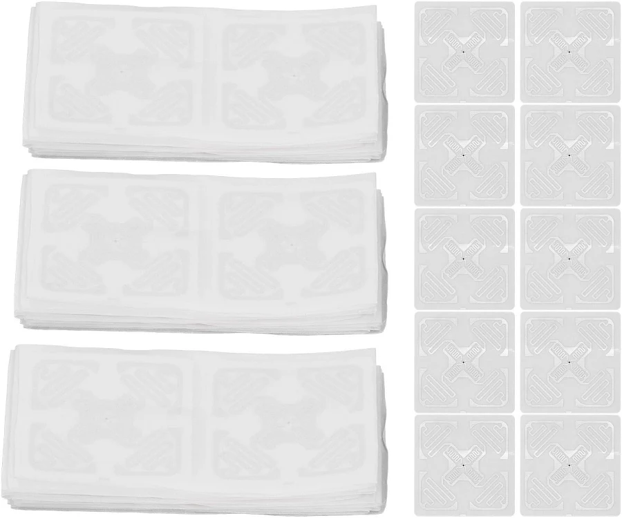 M Buder 100pcs UHF Rfid Tags 860-960MHz KM4 Rewritable Adhesive Inlay Labels 1.97x1.97in / 50x50mm for Smart Warehouse Asset Management and Inventory