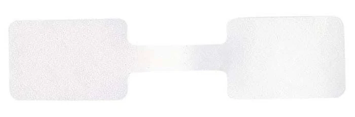 White Square Tear-Proof Paper Adhesive Ring Tag