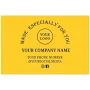 Printtoo Label for Small Business-100 RectangleCustom VinylPersonalized Labels for Packaging, Bottle, Brand Stickers-Classic Yellow, 3x2 Inches, Size: