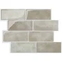 Peel and Stick Gel Backsplash Tile Metro 12'' x 8'' Smart Tiles