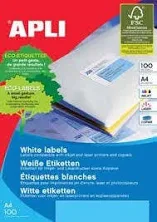 APLI labels white A4 I.L.C 70*50 Box/100SH