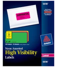 Avery High-Visibility Permanent Laser ID Labels