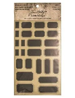 Tim Holtz Idea-ology Paperie - Metallic Stickers - Labels