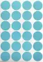 Royal Green Round Circle Stickers