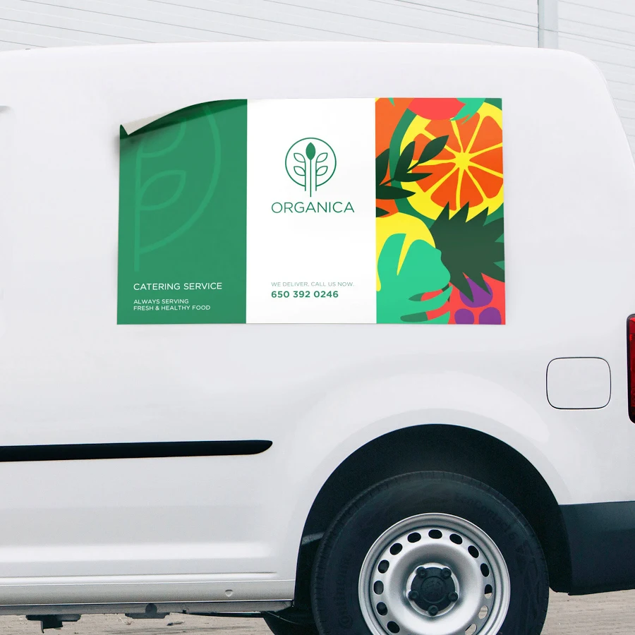Custom Opaque Vehicle Decals - Circle or Oval