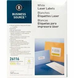 Business Source Bright White Premium-quality Shipping Labels
