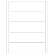 Tape Logic 7 1/2 x 2" White Rectangle Laser Labels ll133