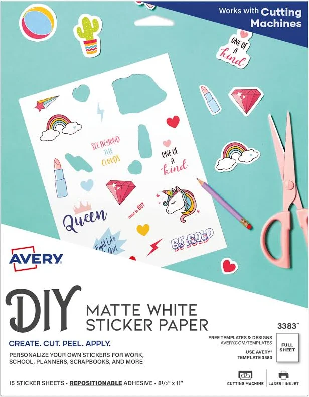 Avery Sticker Project Paper