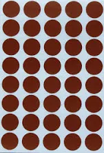 Dot Stickers 3/4 inch Classic Colors 19mm 4000 / Brown
