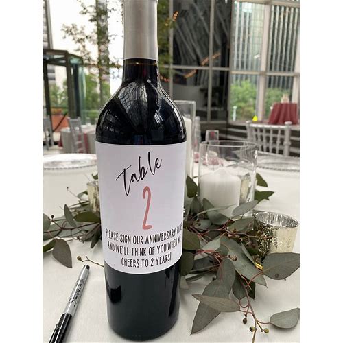 Table Numbers For Wine Bottle A…