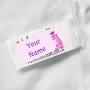 Personalised Stick on Clothes Labels, Name Labels, No-Iron No-sew, Waterproof and dishwasher safe