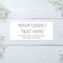 Any Size | Custom Rectangle Sticker | Personalized Rectangle Labels with Business Logo / Text For Packages, Envelopes | Long Stickers